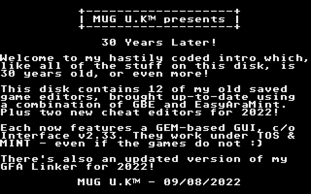 30 Years Later atari screenshot